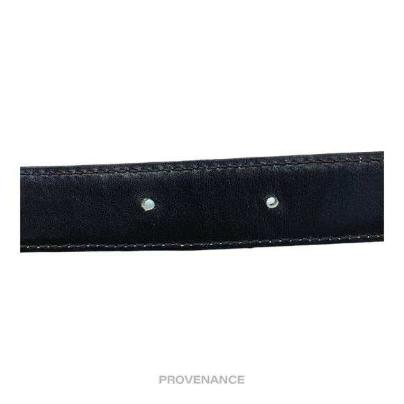 🔴 Gucci GG Crocodile Leather Belt - Burgundy 80/32 - Picture 8 of 11